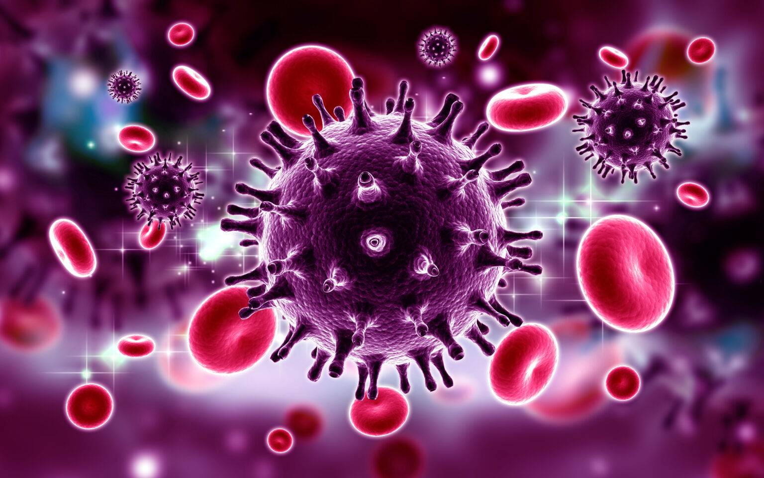 3d,Rendered,Hiv,Virus,In,Blood,Stream,In,Color,Background 3d,Rendered,Hiv,Virus,In,Blood,Stream,In,Color,Background