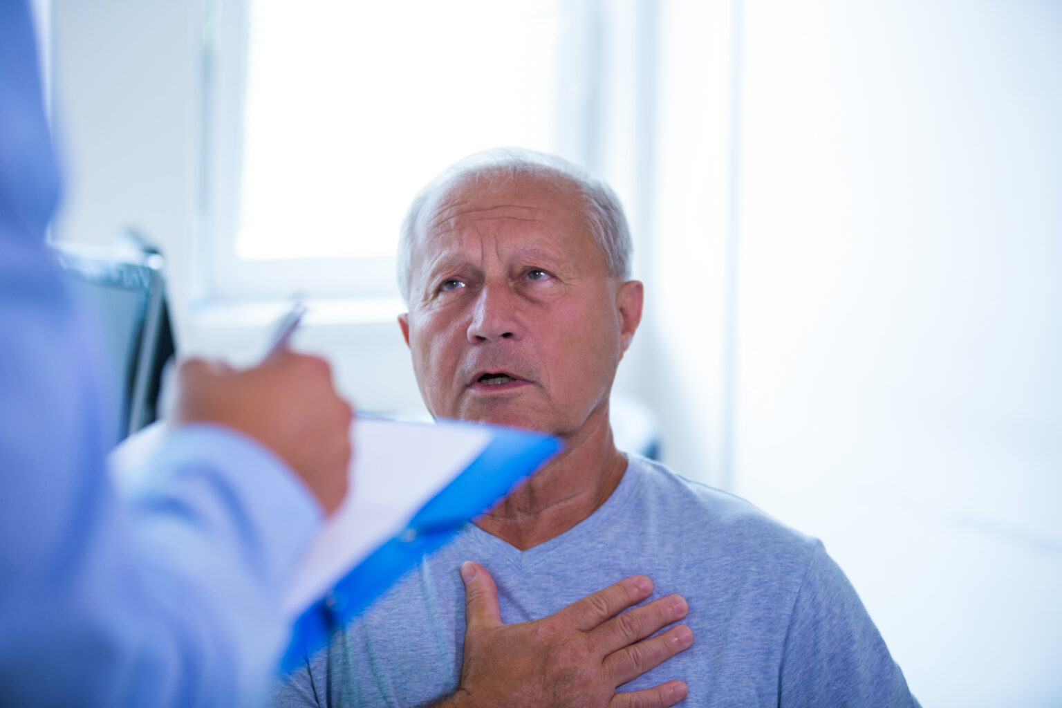 Patient consulting a doctor Patient consulting a doctor