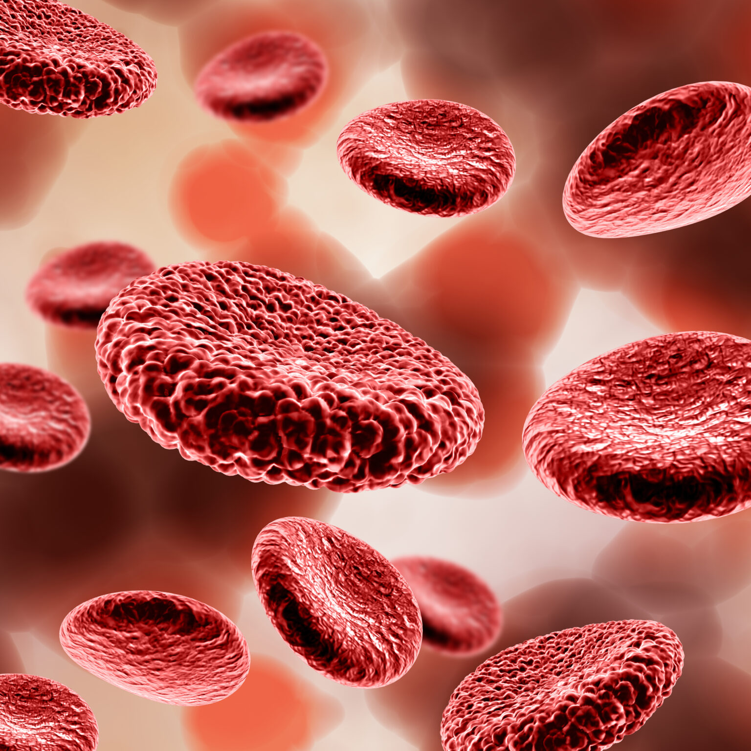 3D medical background with blood cells 3D medical background with blood cells