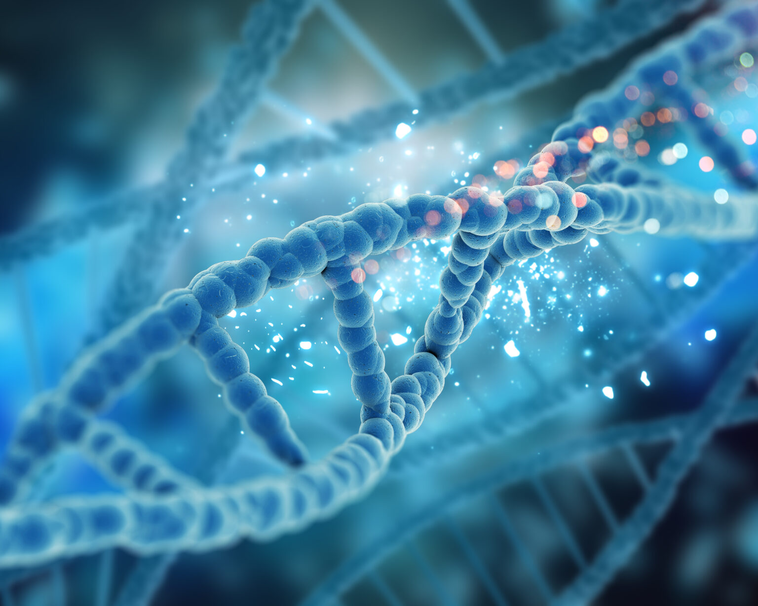 3D render of a medical DNA background 3D render of a medical DNA background