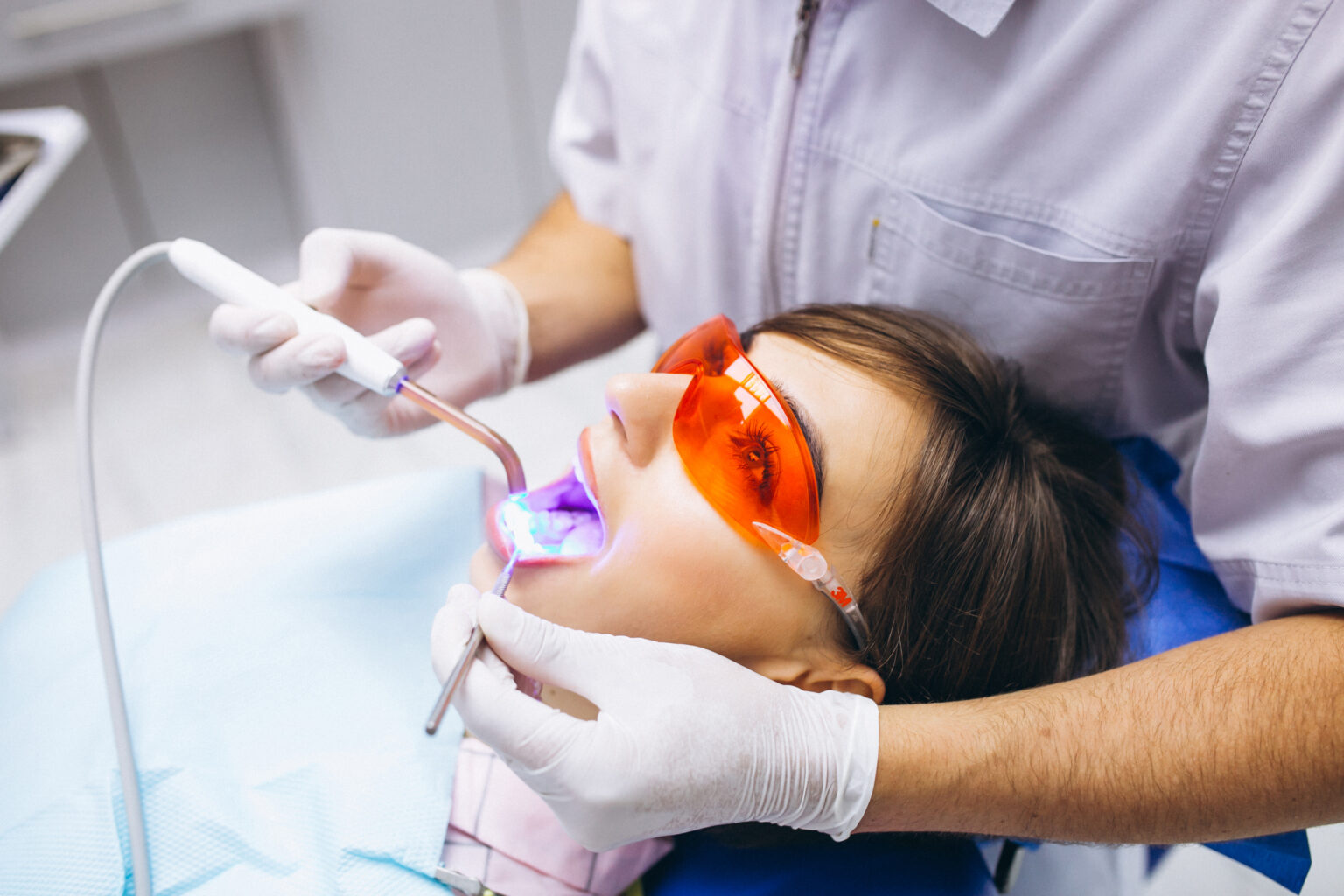 Woman patient at dentist Woman patient at dentist